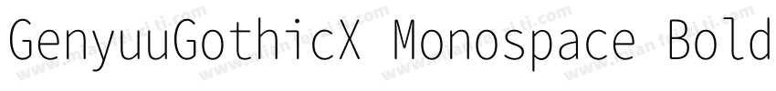 GenyuuGothicX Monospace Bold字体转换